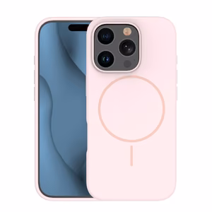 Silicone Thin Mag чехол iPhone 12 / 12 Pro 6,1" светло-розовый