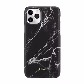 Crong Marble dėklas – iPhone 11 Pro dėklas (juodas)