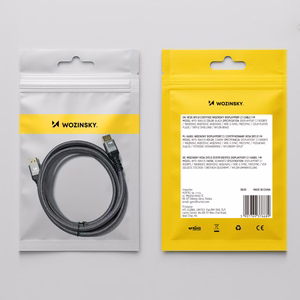 Wozinsky WPS-16AYL1S DisplayPort 2.1 kabelis VESA sertifikuotas 80 Gb/s 16K@60Hz 8K@120Hz 4K@240Hz HDR HDCP DSC 1m - juodas