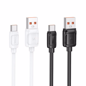 Kabelis USB A į USB C Hoco PD 5A 100W 1 m X115 juodas