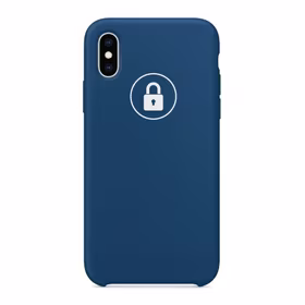 Dėklas "Silicone Case" skirtas iPhone X (XS) / Blue Horizon / su įpakavimu