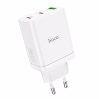 Įkroviklis Hoco 2 x USB C + USB A QC3.0 PD 3A 35W N33 baltas