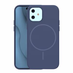 Silicone Thin Mag case for iPhone 12 / 12 Pro 6.1" dark blue