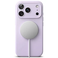 Ringke silikoninis magnetinis MagSafe dėklas telefonui iPhone 17 Pro Max - violetinis