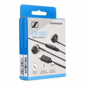 Sennheiser Ausinės CX 80U Laidinės Įstatomos į ausis Mikrofonas Juoda