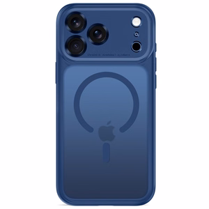 Tech-Protect MagPeak MagSafe CC dėklas, skirtas iPhone 18 Pro Max / 17 Pro Max, matinis tamsiai mėlynas