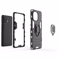 Dėklas "Ring Armor" skirtas Xiaomi Mi 11 5G juodas