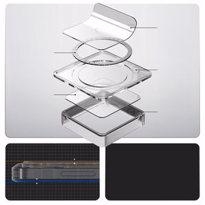 Spigen Ultra Hybrid Mag MagSafe Dėklas for Samsung Galaxy S26 Zero One - Clear and baltas