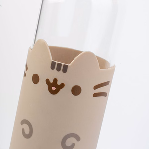 Pusheen stiklinė gertuvė, 500 ml