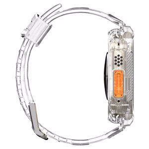 Spigen Rugged Armor Pro dėklas ir dirželis, skirtas Apple Watch Ultra 49 mm (skaidrus)
