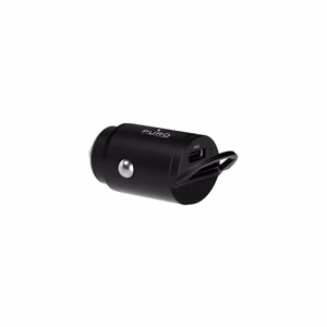 Puro Mini 20W USB-C automobilinis įkroviklis - juodas
