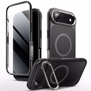 Supcase IBLSN Ares Flip Mag Magnetinis dėklas telefonui MagSafe iPhone 17 Air - juodas