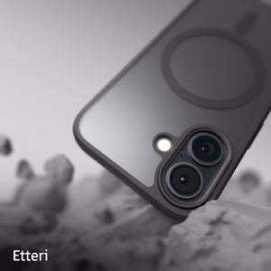 "Etteri Matt Mag" dėklas "iPhone 16 Plus" 6,7" juodas
