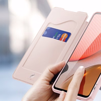 DUX DUCIS Skin X knygos tipo dėklas telefonui Samsung Galaxy A72 4G rožinis