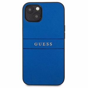 Guess Saffiano dirželis dėklas telefonui iPhone 13 mini 5.4" - mėlynas