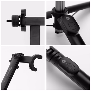 Asmenukių lazda + trikojis Forcell F-GRIP (S70M) (Bluetooth) juoda