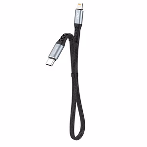 Dudao L10P Lightning - USB-C PD 20W кабель 0.23m - чёрный