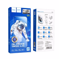 HOCO grūdintas stiklas HD 5D Guardian skydas (rinkinys 10in1) - iPhone 14 Pro Max juodas (G14)