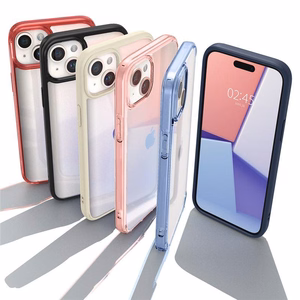 Spigen Crystal Hybrid dėklas telefonui iPhone 15 Plus - skaidrus