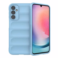 Dėklas telefonui Magic Shield Samsung Galaxy A24 4G lankstus apsauginis dėklas - šviesiai mėlynas