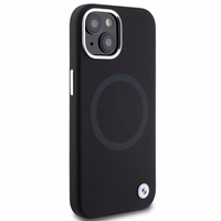 BMW parašo skystas silikonas Magnetinis dėklas telefonui iPhone 15 Plus - juodas