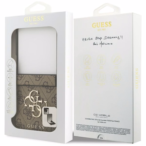 Guess Big 4G Logo Classic Logo dėklas telefonui Samsung Galaxy Z Flip 7 - rudas