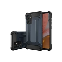 Hybrid Armor dėklas tvirtas apsauginis dangtis Samsung Galaxy A72 4G sidabrinis