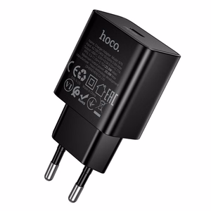 Telefono įkroviklis Hoco USB C QC PD 25W N76 juodas