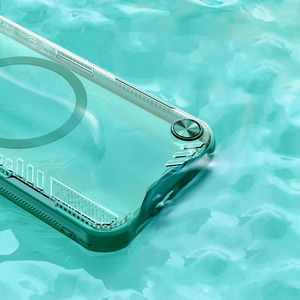 Nillkin Iceblade Prop magnetinis dėklas su stovu iPhone 16e telefonui - žalias