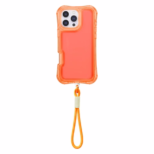 Safepop dėklas su dirželiu skirtas Samsung Galaxy S24 / S25 oranžinis