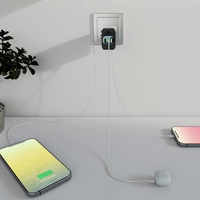 Pasaulinis kelioninis GaN 70W adapteris su dėklu