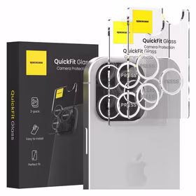 Spacecase Kameros stiklas QuickFit Camera iPhone 16 Pro/16 Pro Max baltas titanas