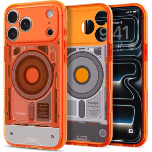 Spigen Ultra Hybrid MagSafe dėklas iPhone 18 Pro / 17 Pro, oranžinis