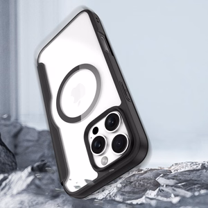 Dux Ducis Skin X Pro dėklas iPhone 16 Pro Max su MagSafe ir atveriamu dangčiu - juodas