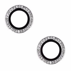 Apsauginis stiklas KIEKVIENAS DIAMOND kamerai (OBJEKTYVAS) Iphone 16/16 Plus sidabrinis (2 objektyvai)