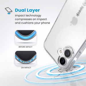 Skaidrus Speck GemShell dėklas, skirtas iPhone 16 Plus