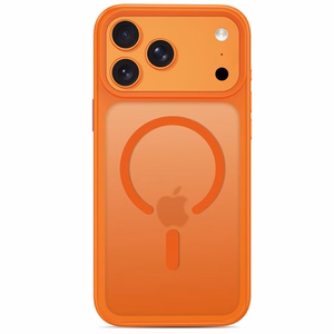 Tech-Protect Magmat MagSafe CC dėklas iPhone 18 Pro / 17 Pro, matinis oranžinis