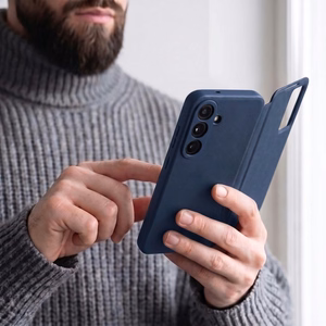 Tech-Protect Smart Wallet dėklas Samsung Galaxy S26 FE – matinis tamsiai mėlynas