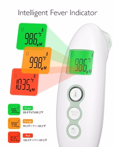 Momcozy FC-IR300 non-contact forehead and ear infrared thermometer, white
