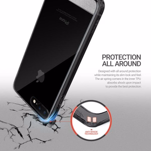Obliq Naked Shield dėklas, skirtas iPhone 8 Plus / 7 Plus, dūminės juodos spalvos