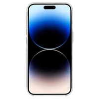 TEL PROTECT MagSilicone skaidrus dėklas telefonui Iphone 14 Pro Max su blizgučiais