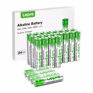 LEPRO 130001-24 AAA R3 šarminės baterijos, 24 vnt. pakuotė