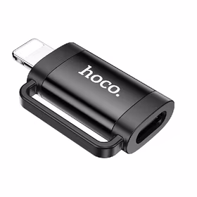 Adapteris Hoco (UA31B) iš Lightning į USB-C (OTG) juodas