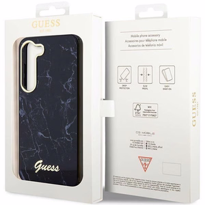 Guess GUHCS23MPCUMAK S23+ S916 juodas/juodas kietas dėklas Marble