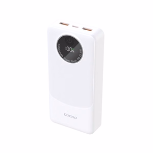 Dudao K12Pro 22.5W PD 20000mAh USB-A, USB-C balta išorinė baterija