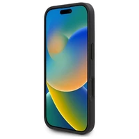 Karl Lagerfeld Hot Stamp Magnetinis iPhone 16 dėklas - juodas