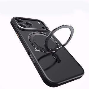 Tech-Protect MagRing Magnetinis dėklas telefonui iPhone 17 Pro - Matinis juodas