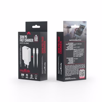 "Maxlife MXTC-10-30AC PD QC įkroviklis 1x USB-C 1x USB 30W baltos spalvos + USB-C - USB-C kabelis 60W