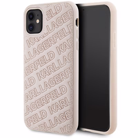 Karl Lagerfeld Quilted K Pattern dėklas telefonui iPhone 11 / Xr - rožinis
