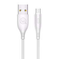 USAMS Laidas U18 microUSB 2A Fast Charge 1m baltas SJ268USB02 (US-SJ268)